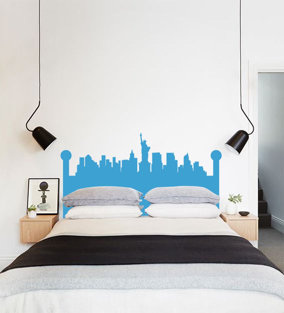 New York Skyline Wall Sticker Decal Stencil Silhouette ST214