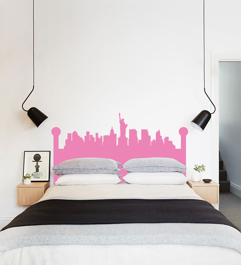New York Skyline Wall Sticker Decal Stencil Silhouette ST214