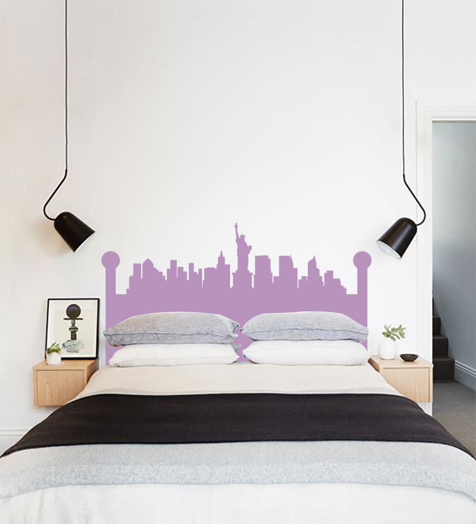 New York Skyline Wall Sticker Decal Stencil Silhouette ST214