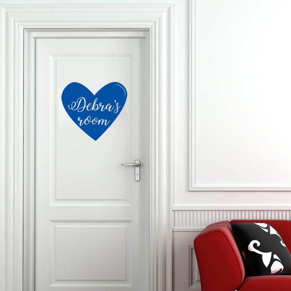 HEART NAME Personalized Wall Sticker Decal Stencil Silhouette ST228