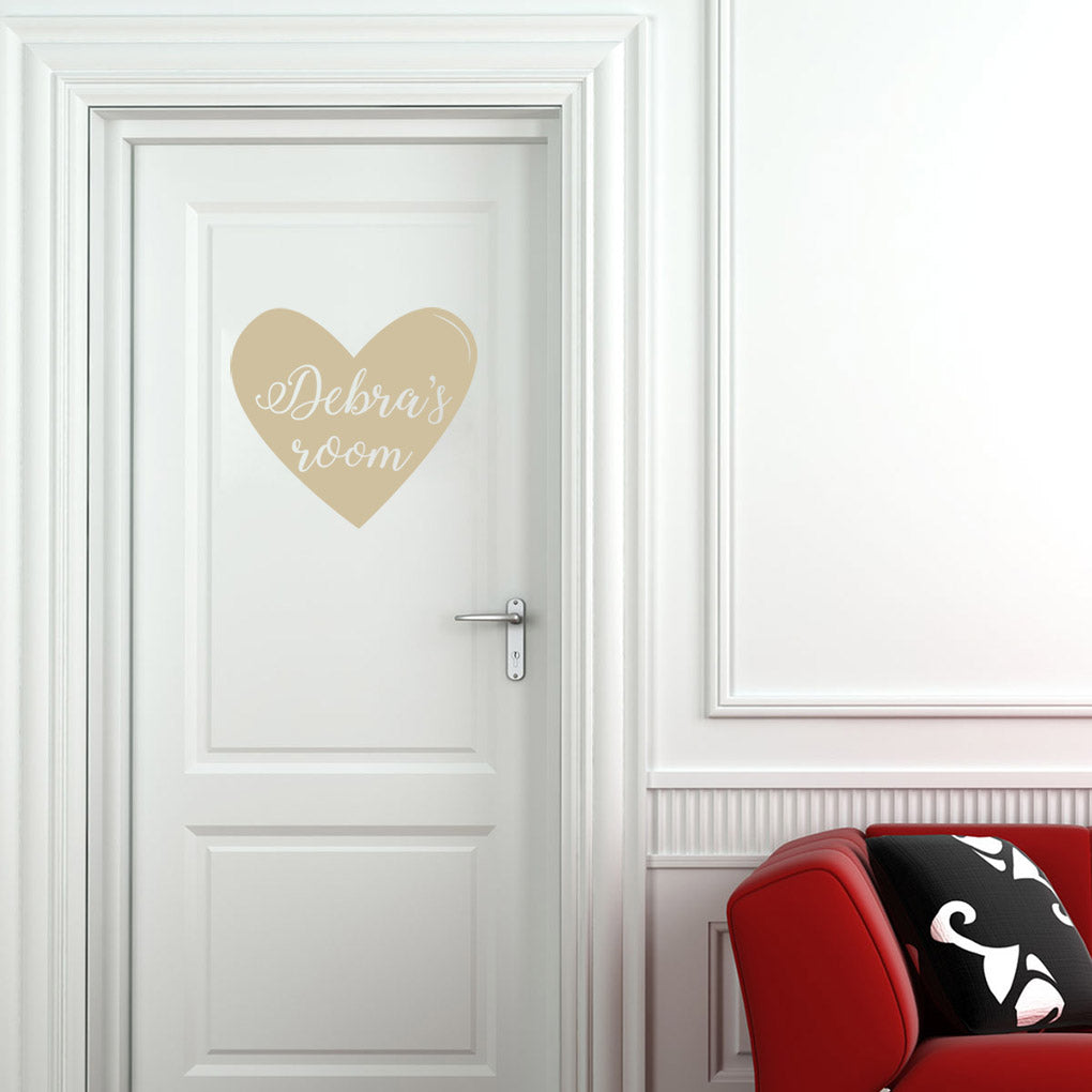 HEART NAME Personalized Wall Sticker Decal Stencil Silhouette ST228