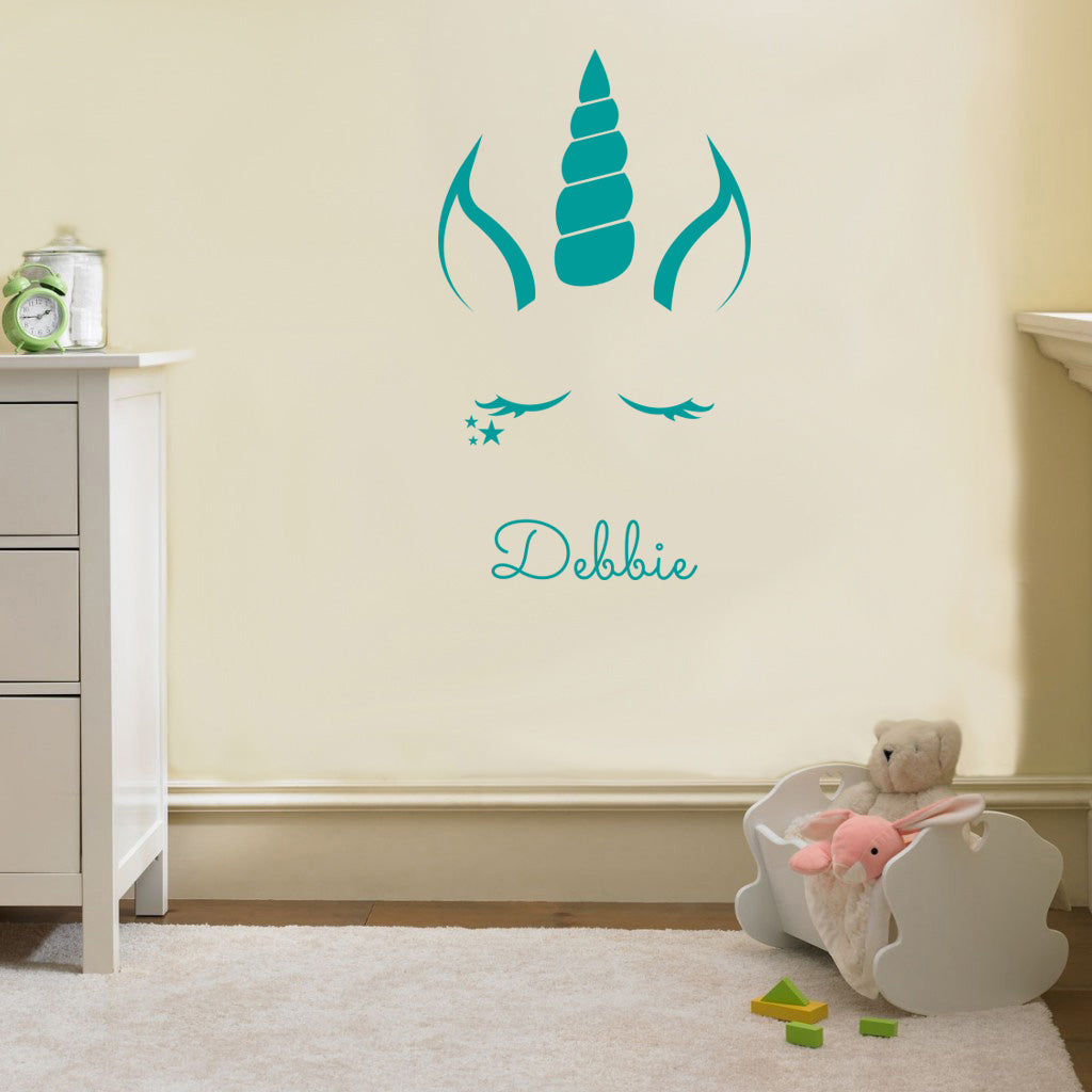 UNICORN Personalized Wall Sticker Decal Stencil Silhouette ST236