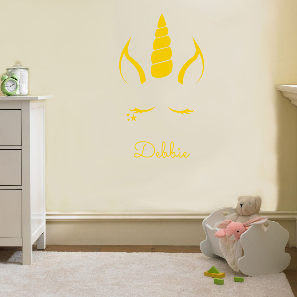 UNICORN Personalized Wall Sticker Decal Stencil Silhouette ST236