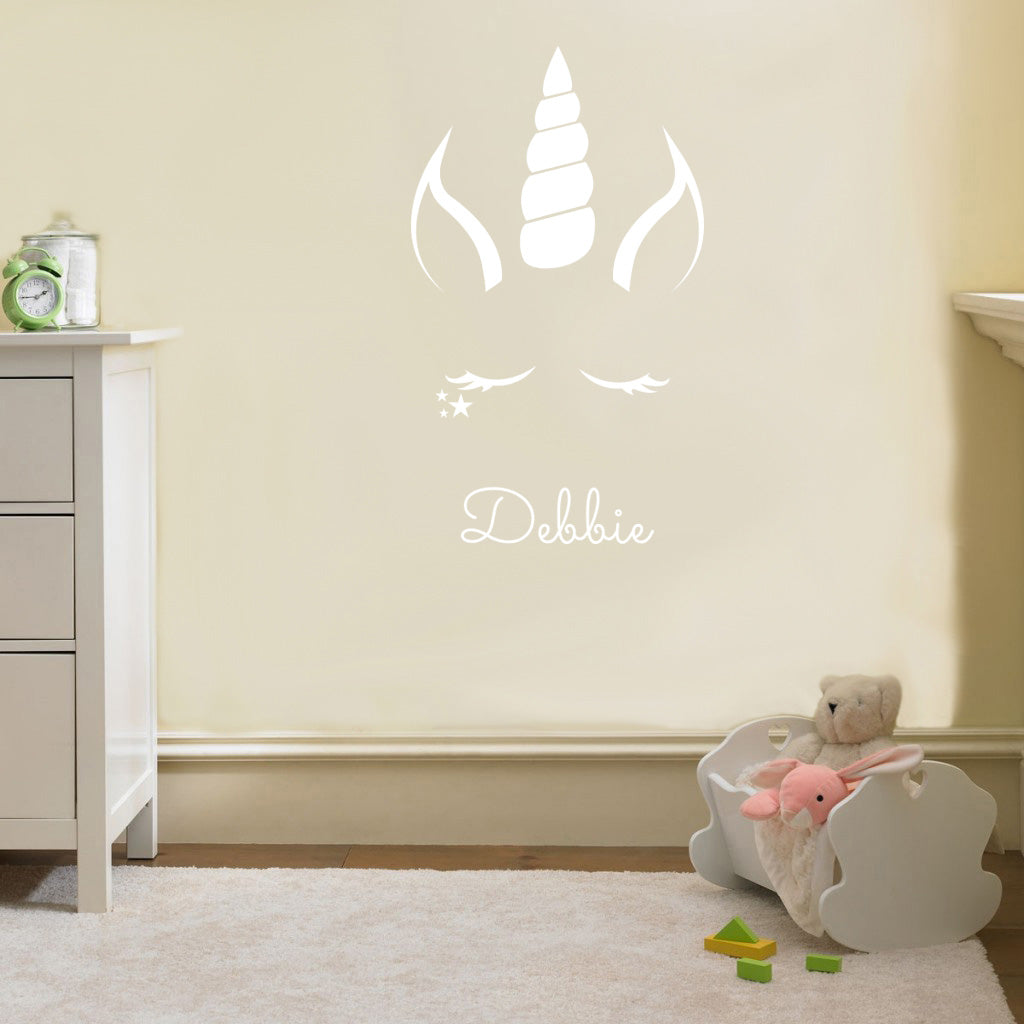 UNICORN Personalized Wall Sticker Decal Stencil Silhouette ST236
