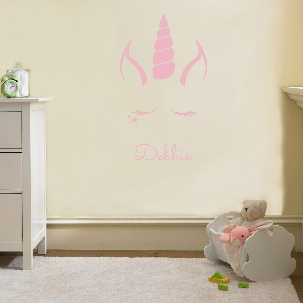 UNICORN Personalized Wall Sticker Decal Stencil Silhouette ST236