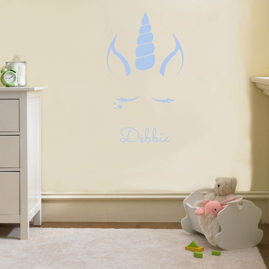 UNICORN Personalized Wall Sticker Decal Stencil Silhouette ST236