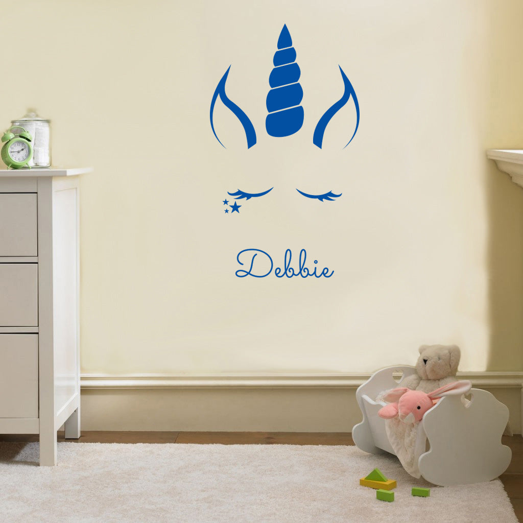 UNICORN Personalized Wall Sticker Decal Stencil Silhouette ST236