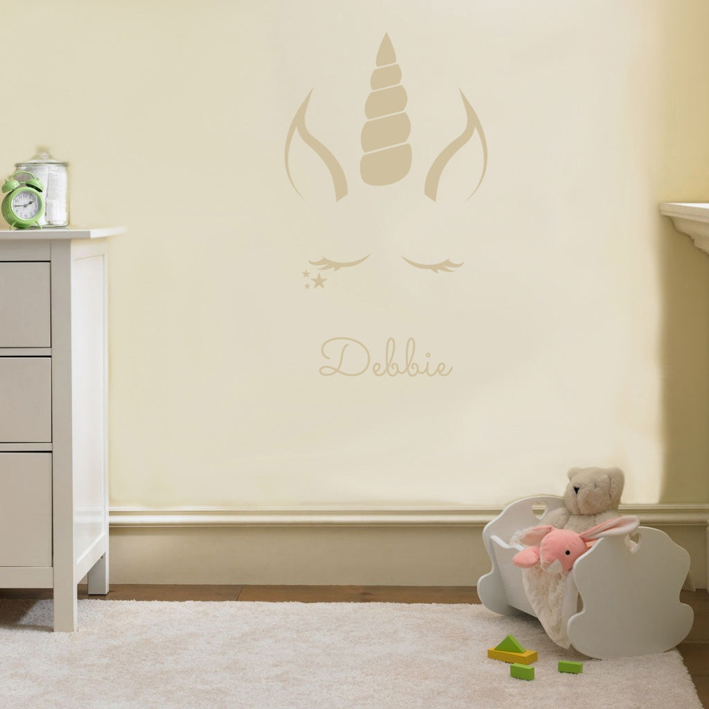 UNICORN Personalized Wall Sticker Decal Stencil Silhouette ST236
