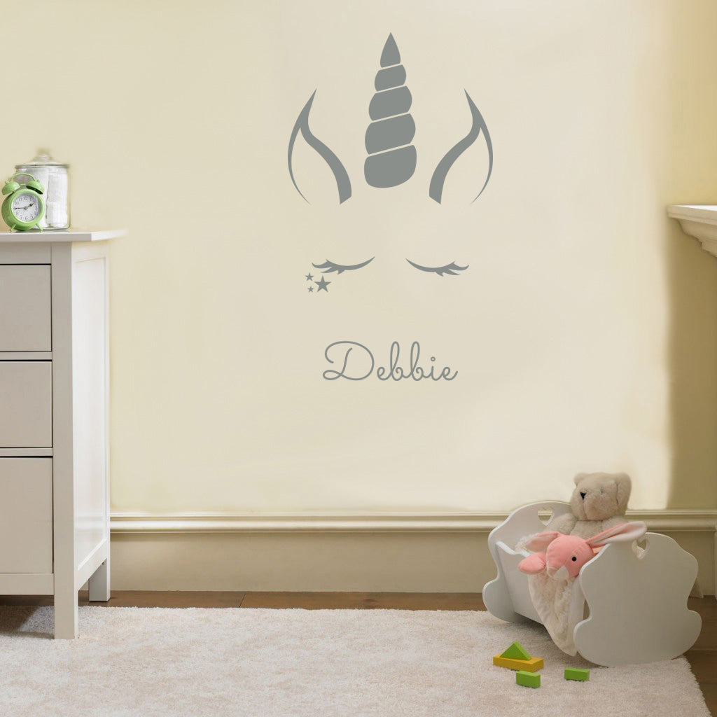 UNICORN Personalized Wall Sticker Decal Stencil Silhouette ST236