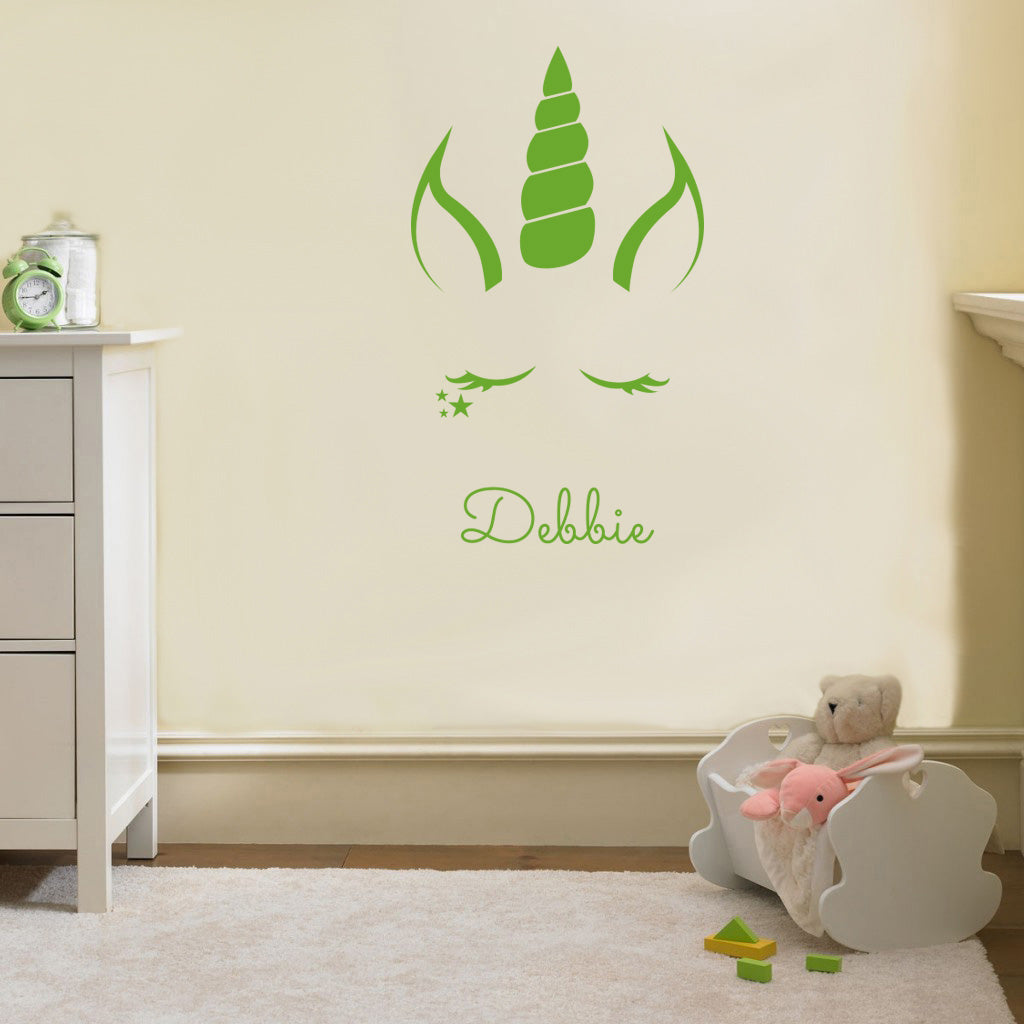 UNICORN Personalized Wall Sticker Decal Stencil Silhouette ST236