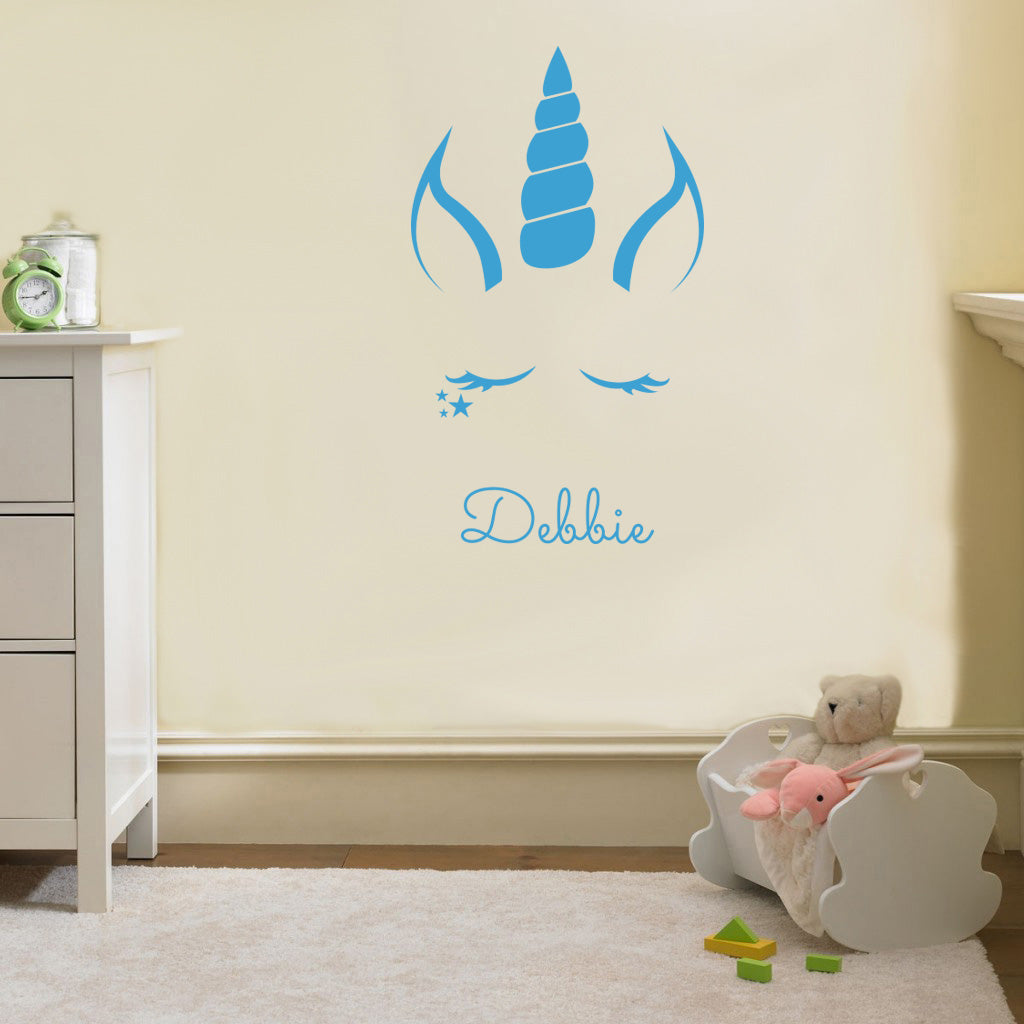 UNICORN Personalized Wall Sticker Decal Stencil Silhouette ST236