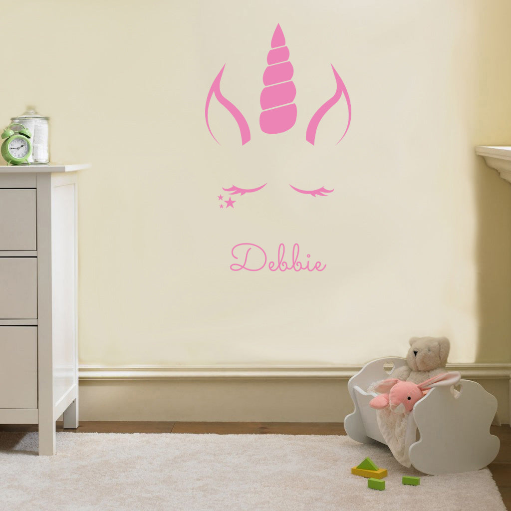 UNICORN Personalized Wall Sticker Decal Stencil Silhouette ST236