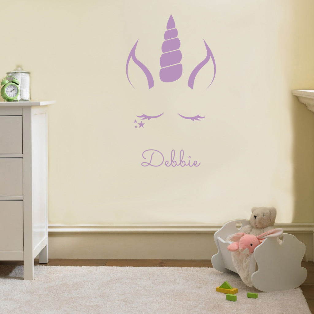 UNICORN Personalized Wall Sticker Decal Stencil Silhouette ST236