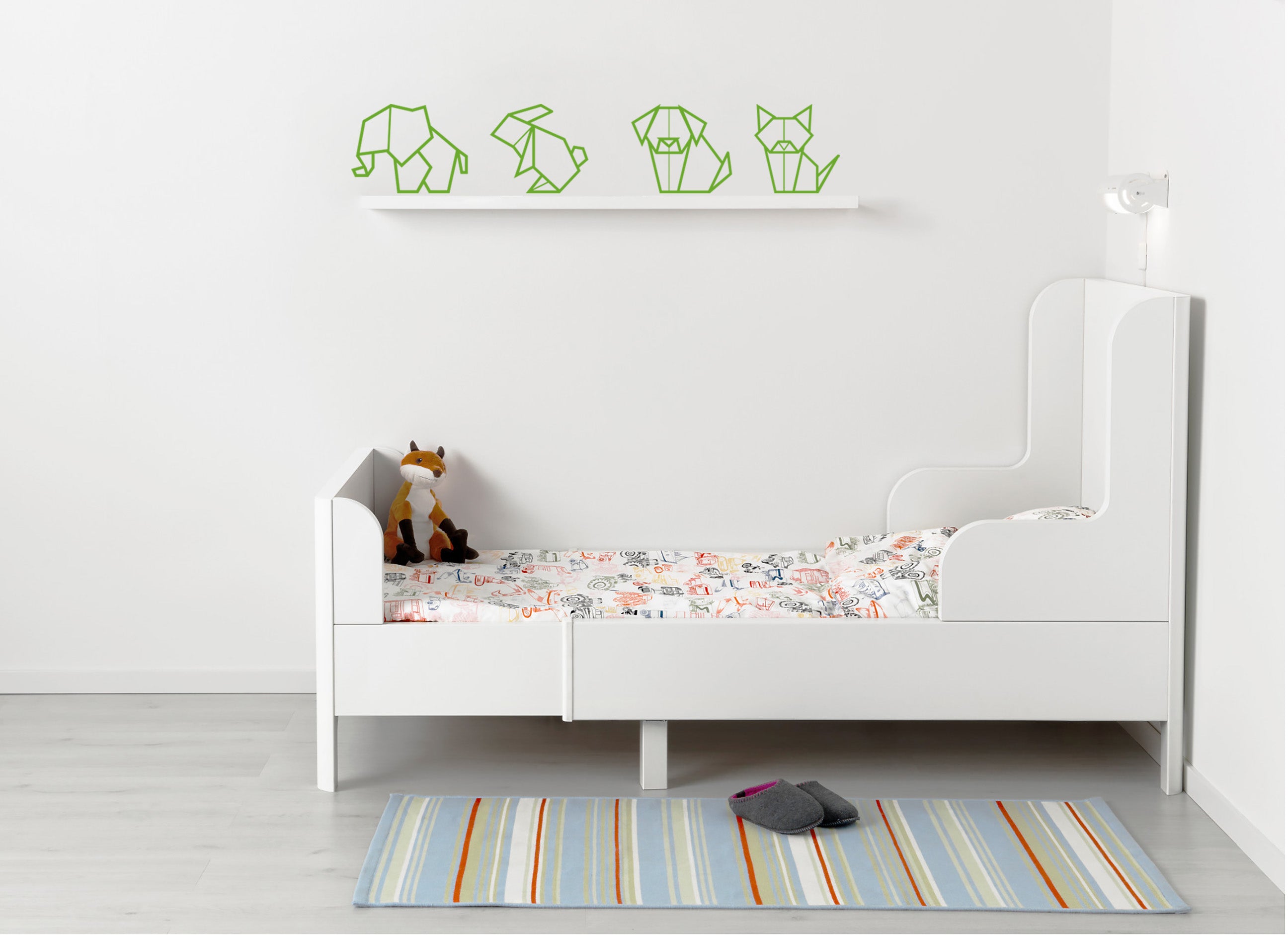 ORIGAMI ANIMALS Wall Sticker Decal Stencil Silhouette ST401