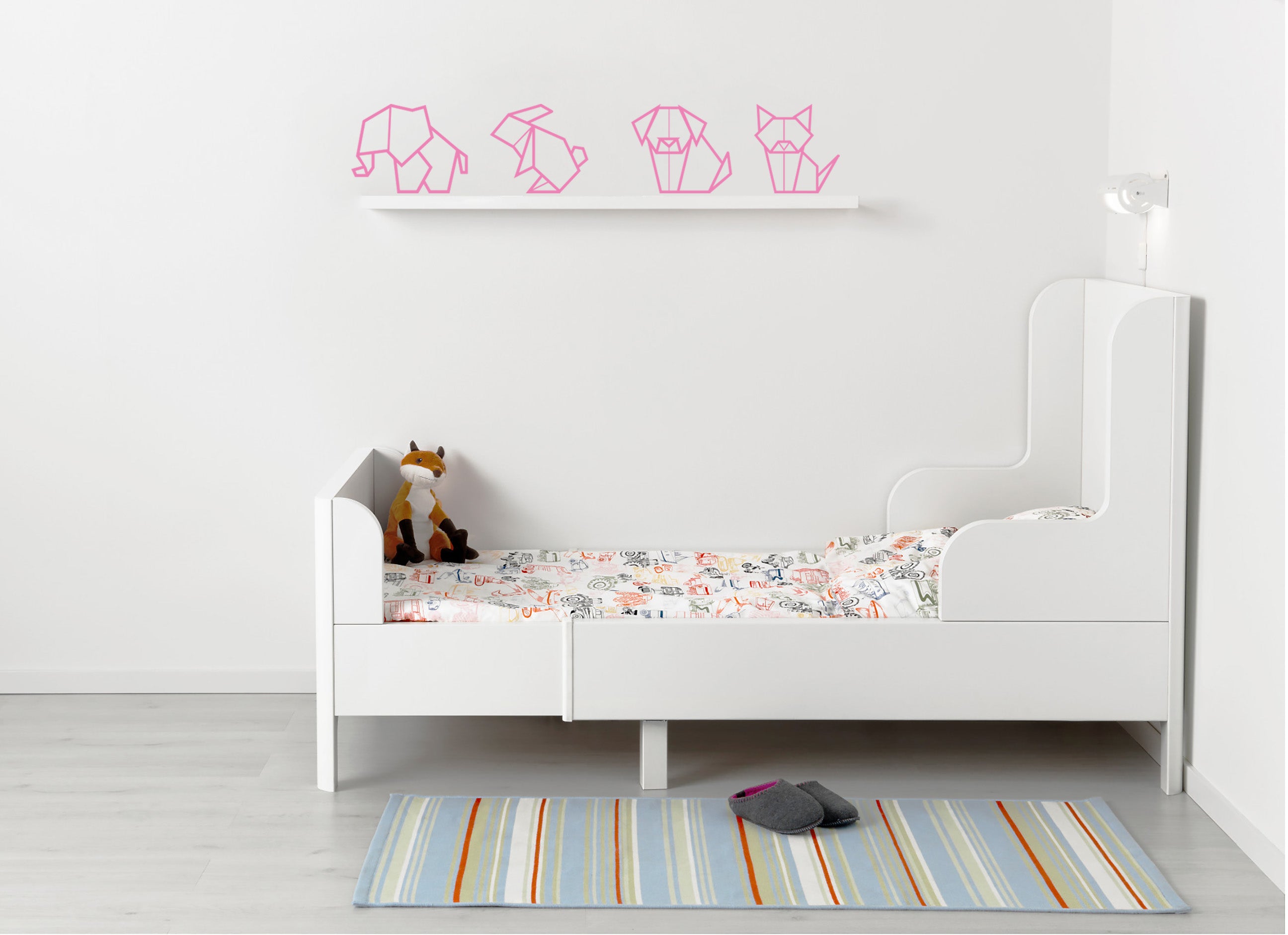 ORIGAMI ANIMALS Wall Sticker Decal Stencil Silhouette ST401