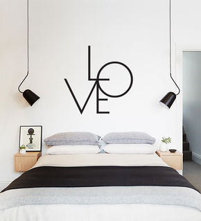 LOVE Novelty Wall Sticker Autocollant Décalque Stencil Silhouette ST250