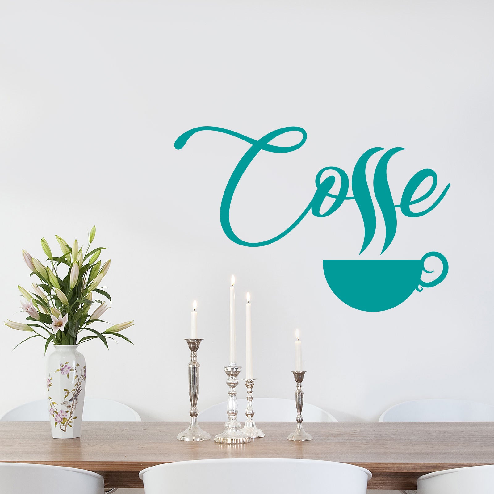 COFFE Sticker mural autocollant pochoir Silhouette ST255