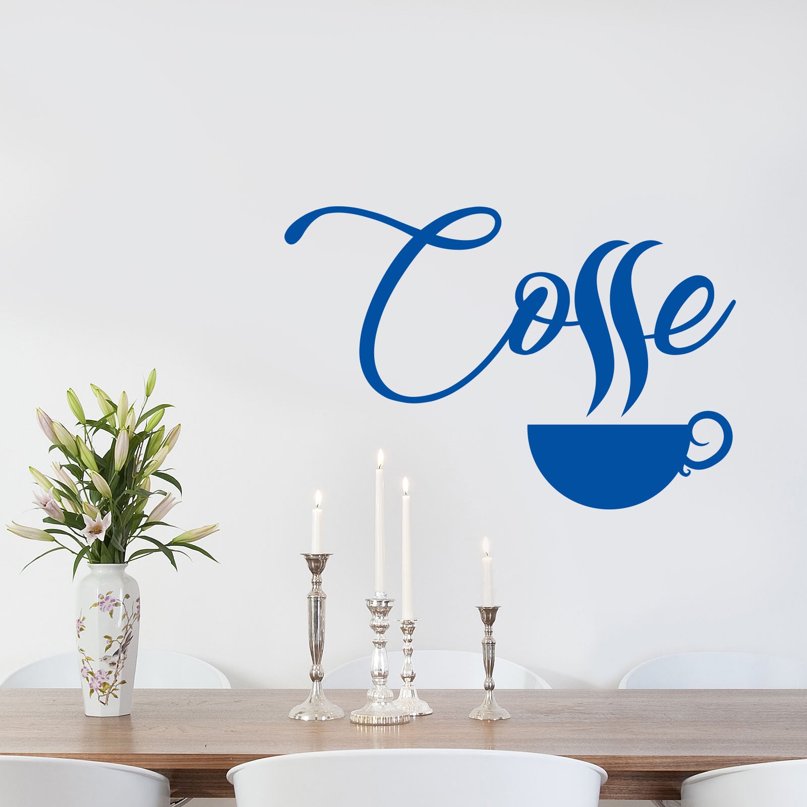 COFFE Sticker mural autocollant pochoir Silhouette ST255