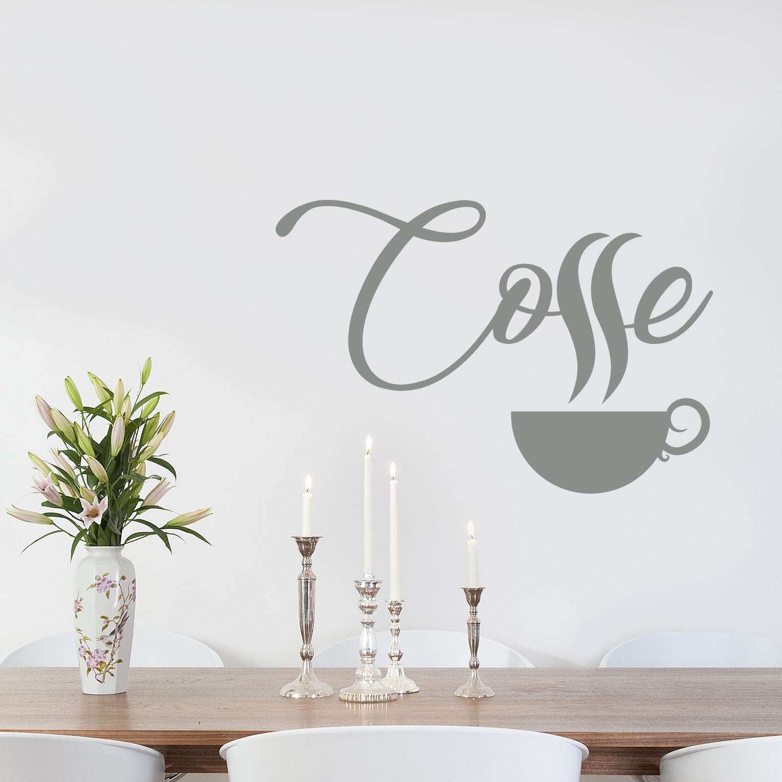COFFE Sticker mural autocollant pochoir Silhouette ST255