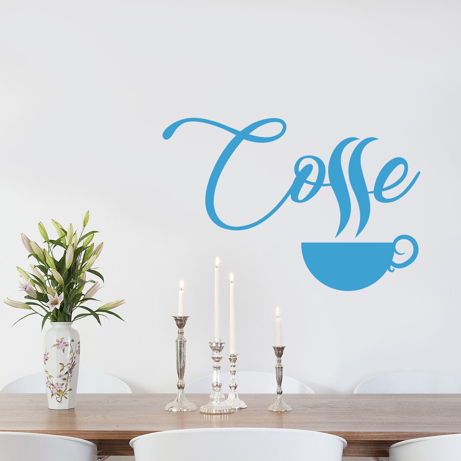 COFFE Sticker mural autocollant pochoir Silhouette ST255
