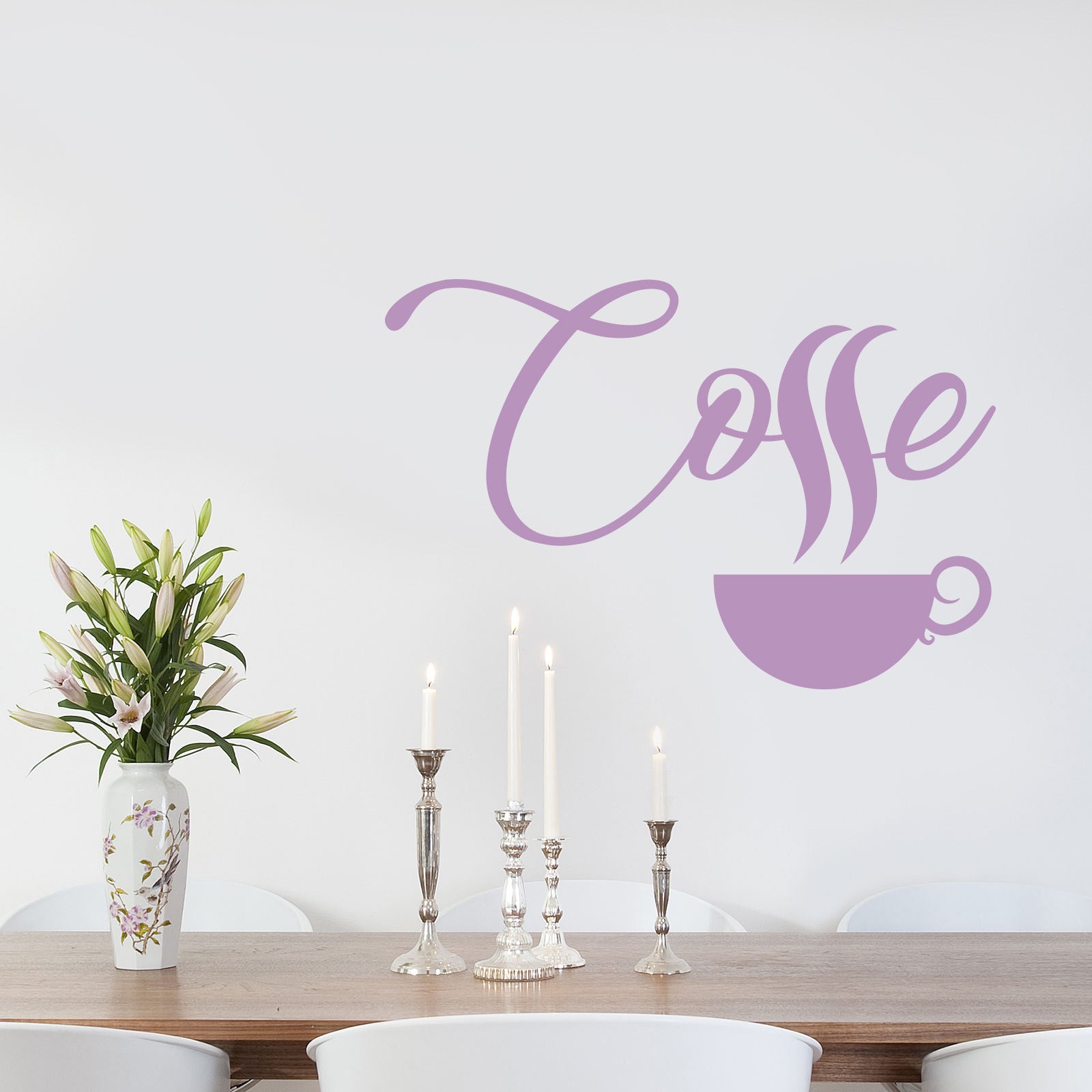 COFFE Sticker mural autocollant pochoir Silhouette ST255