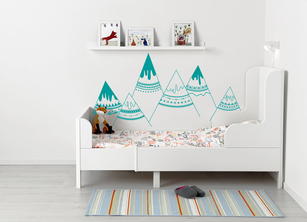 personnalisé INDIAN MOUNTAINS Wall Sticker Decal Stencil Silhouette ST258