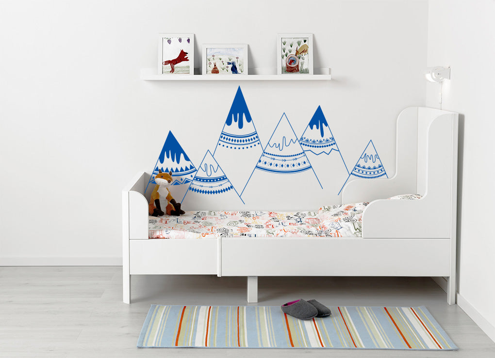 personnalisé INDIAN MOUNTAINS Wall Sticker Decal Stencil Silhouette ST258
