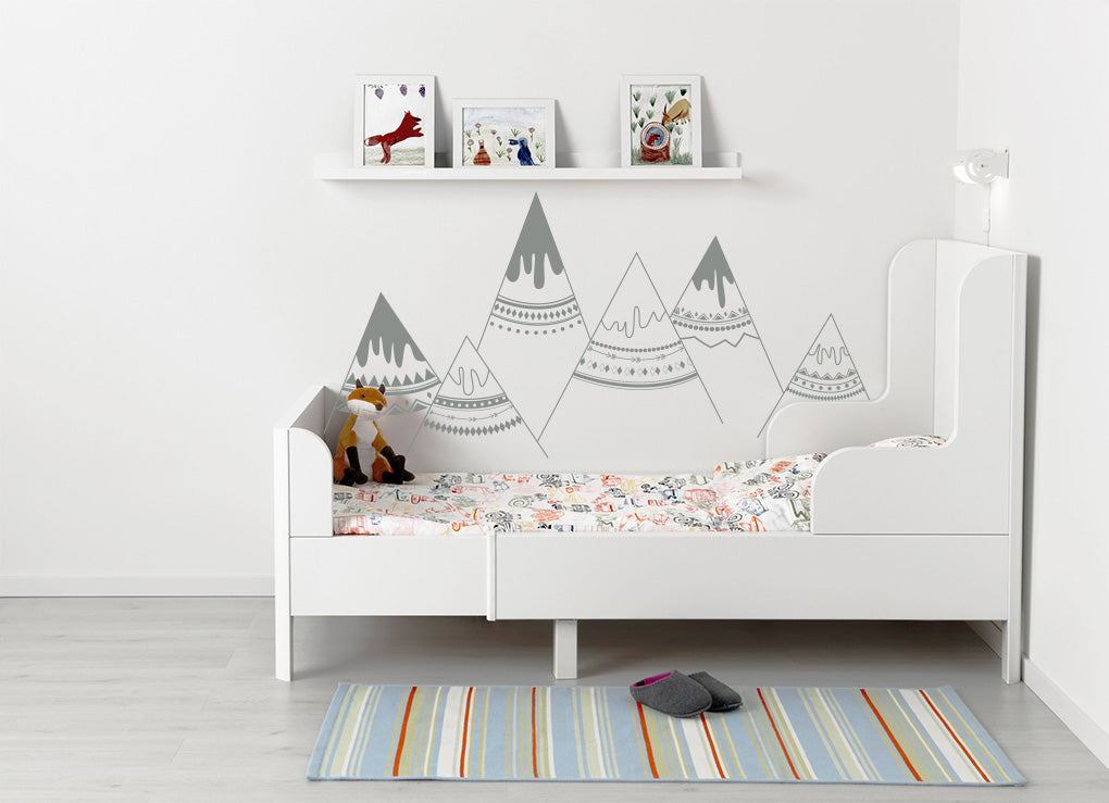 personnalisé INDIAN MOUNTAINS Wall Sticker Decal Stencil Silhouette ST258