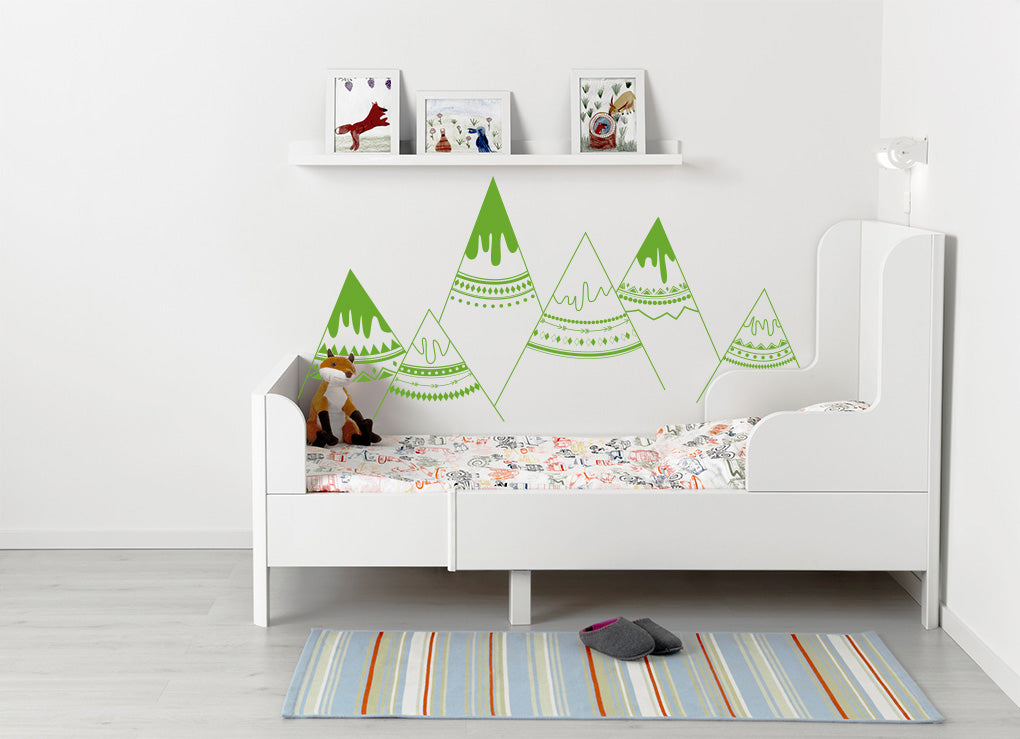 personnalisé INDIAN MOUNTAINS Wall Sticker Decal Stencil Silhouette ST258