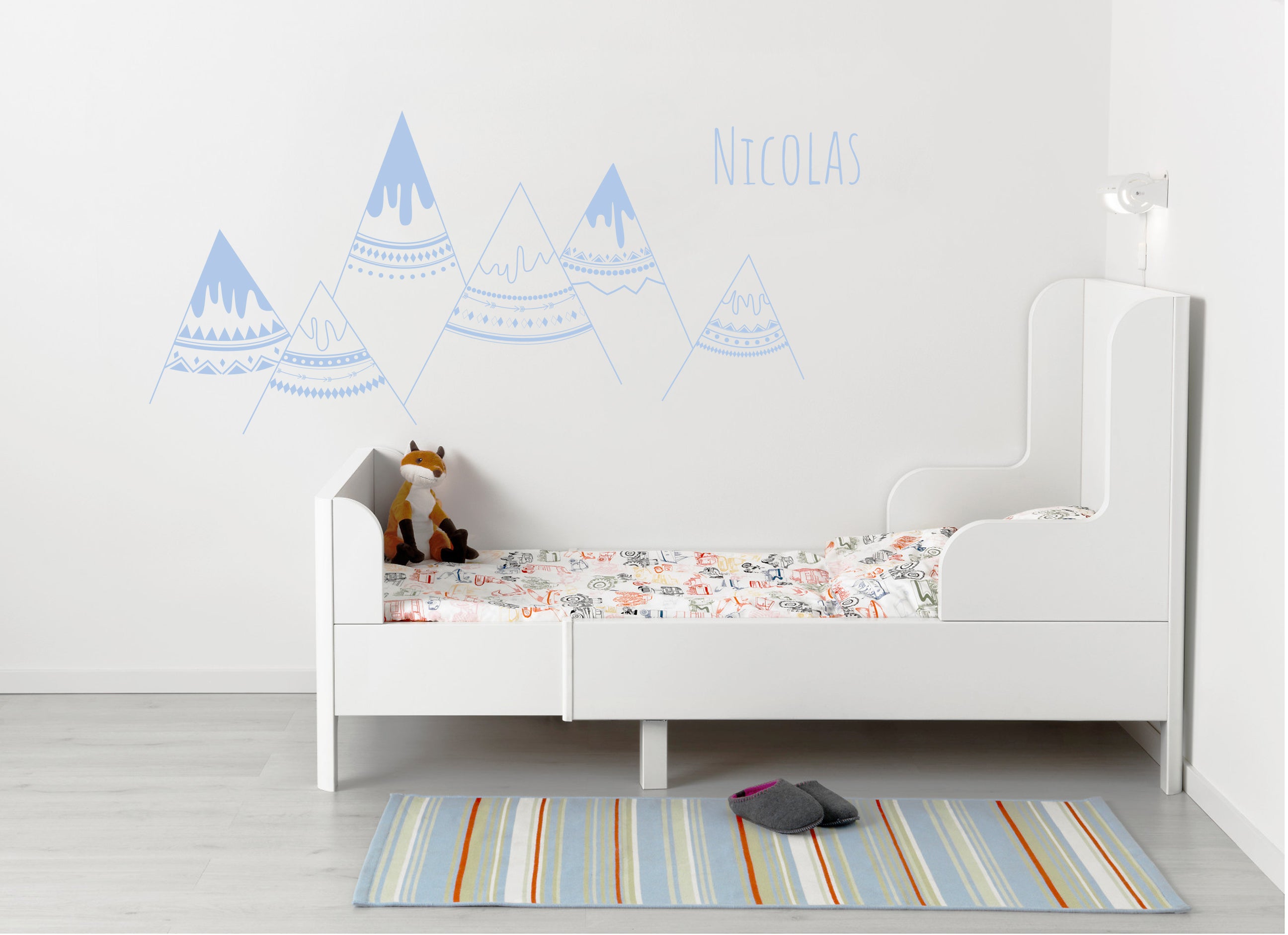 personnalisé INDIAN MOUNTAINS Wall Sticker Decal Stencil Silhouette ST258