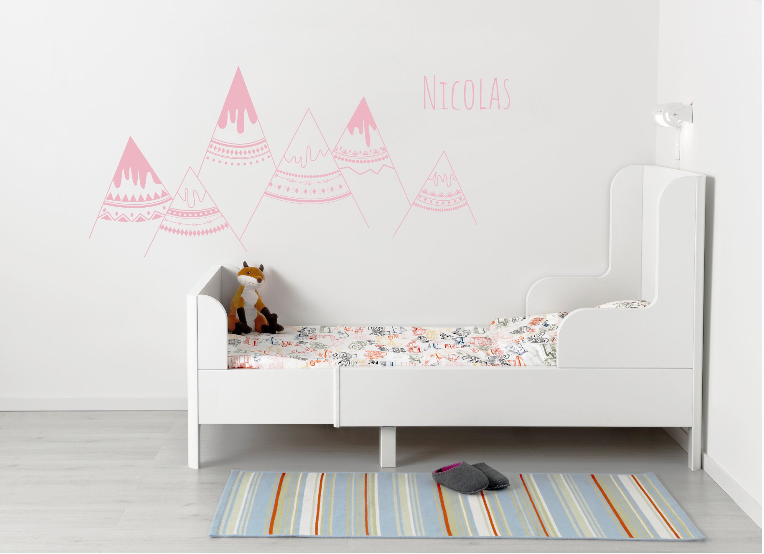 personnalisé INDIAN MOUNTAINS Wall Sticker Decal Stencil Silhouette ST258