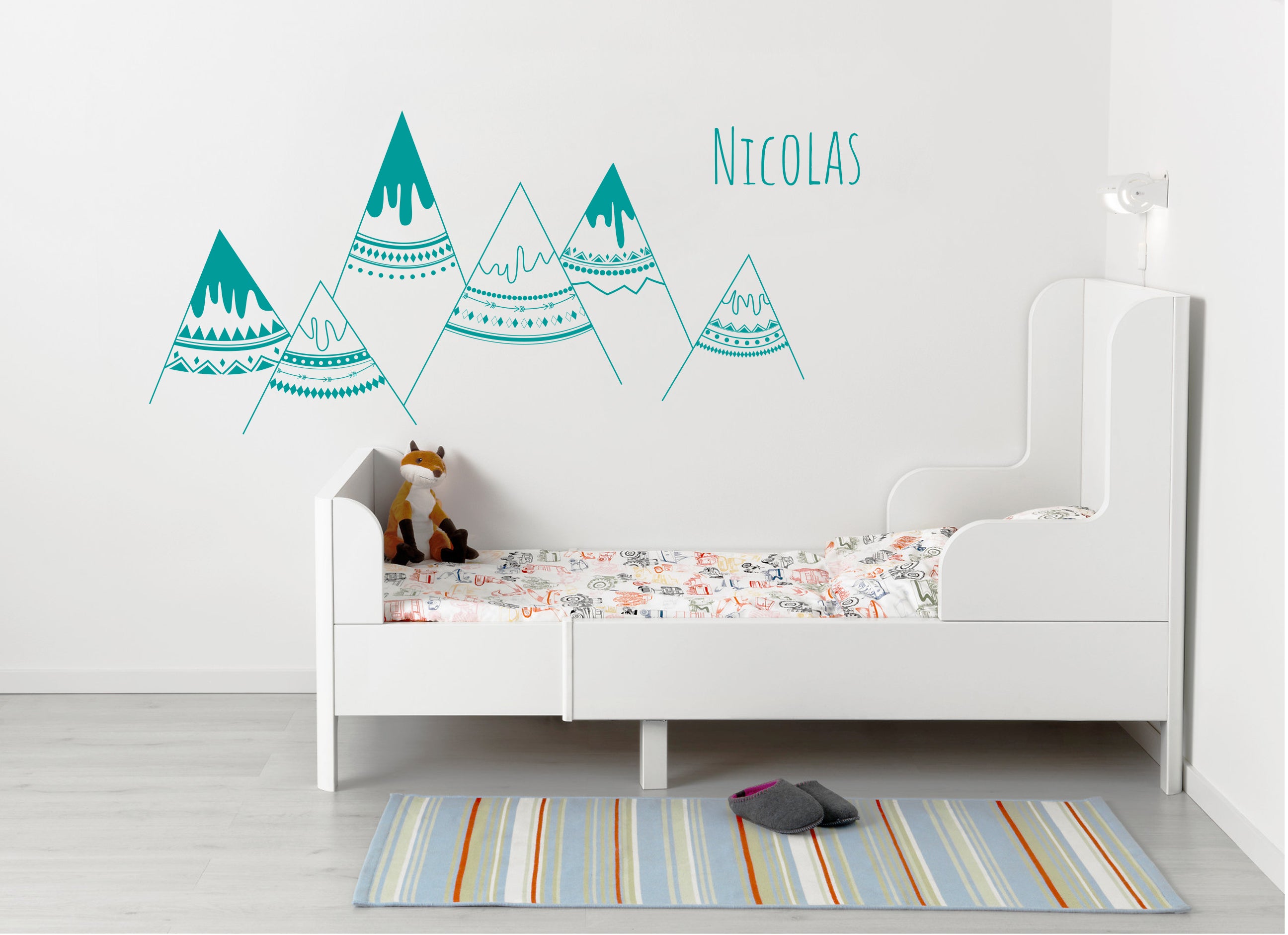 personnalisé INDIAN MOUNTAINS Wall Sticker Decal Stencil Silhouette ST258