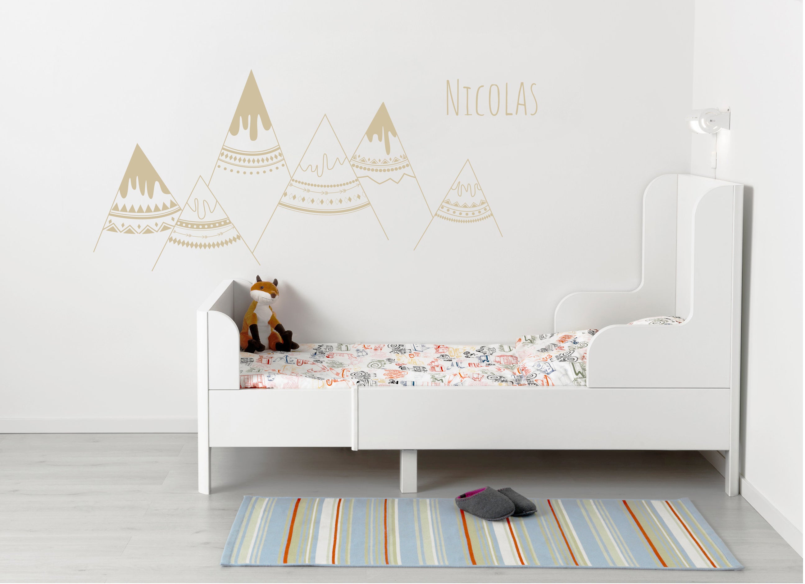 personnalisé INDIAN MOUNTAINS Wall Sticker Decal Stencil Silhouette ST258