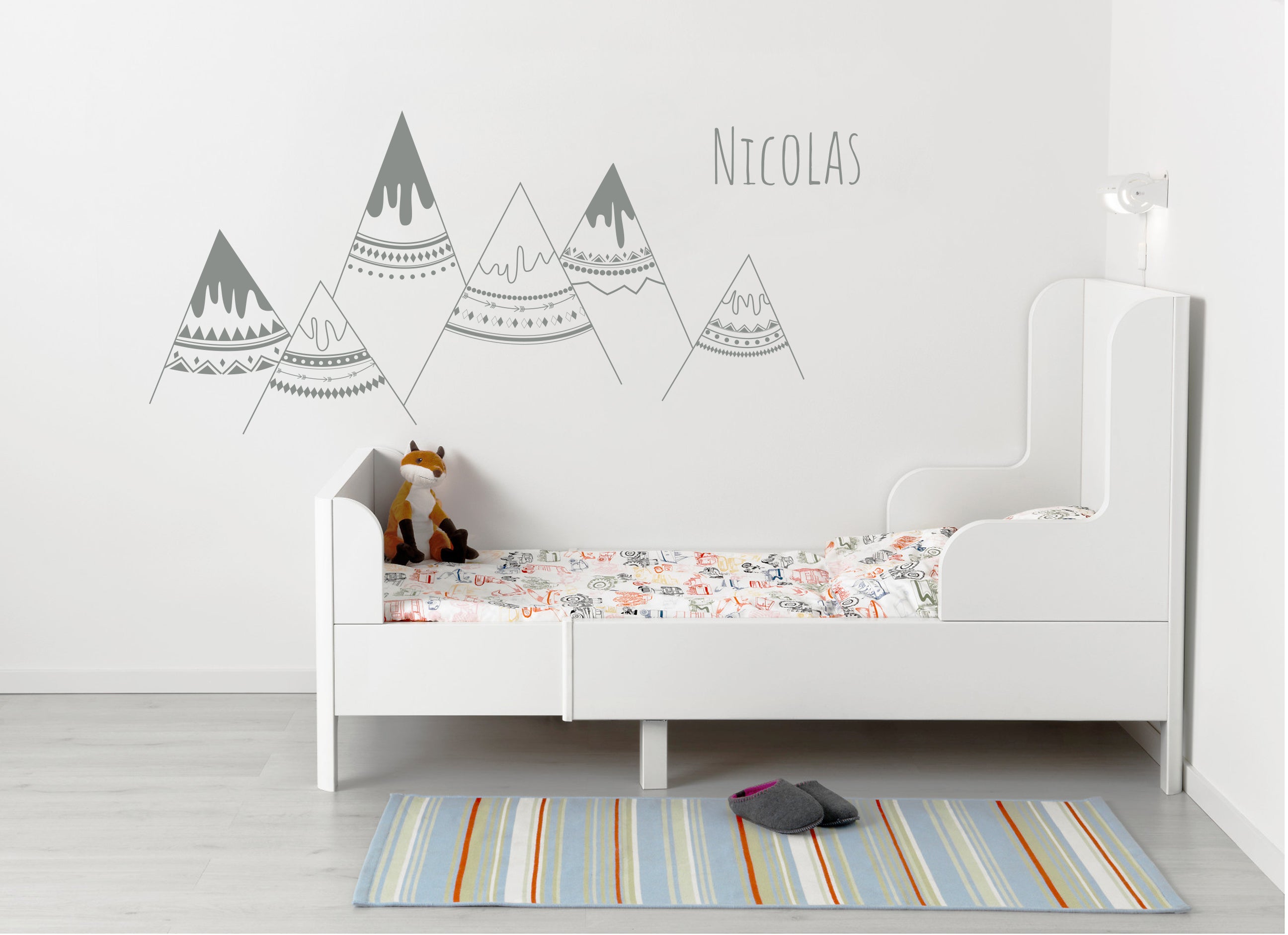 personnalisé INDIAN MOUNTAINS Wall Sticker Decal Stencil Silhouette ST258