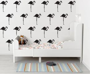 FLAMINGO SET Sticker mural autocollant pochoir Silhouette ST262