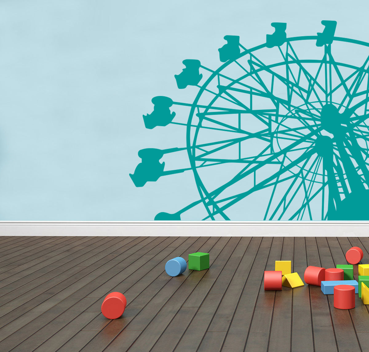 Ferris Wheel Wall Sticker Decal Stencil Silhouette ST271