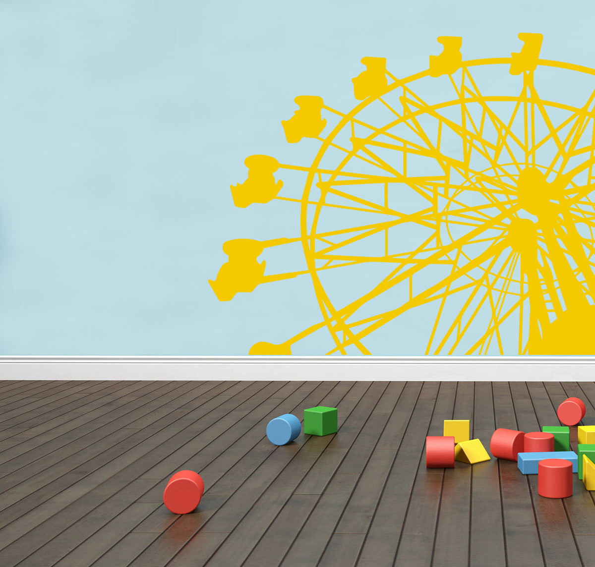 Ferris Wheel Wall Sticker Decal Stencil Silhouette ST271