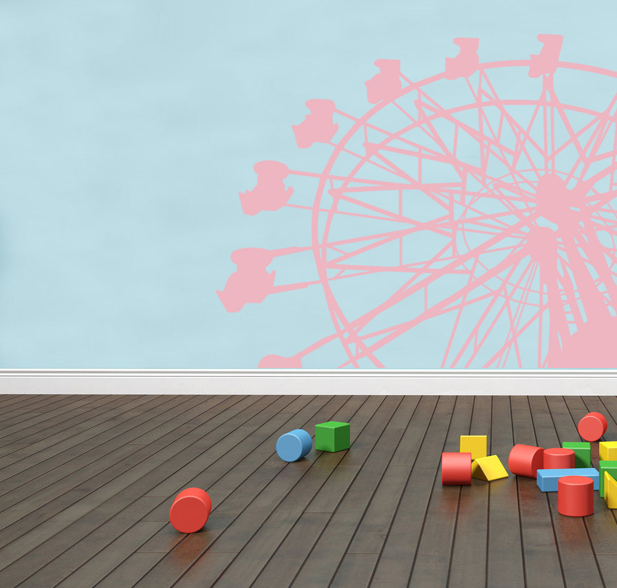 Ferris Wheel Wall Sticker Decal Stencil Silhouette ST271