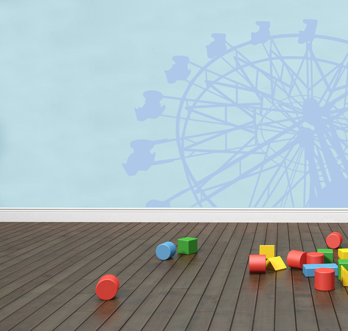 Ferris Wheel Wall Sticker Decal Stencil Silhouette ST271