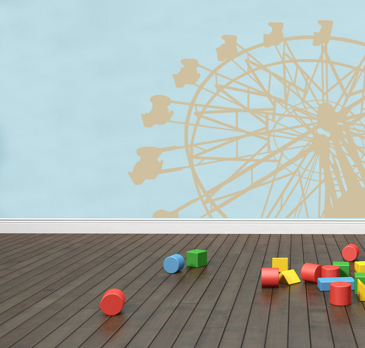 Ferris Wheel Wall Sticker Decal Stencil Silhouette ST271