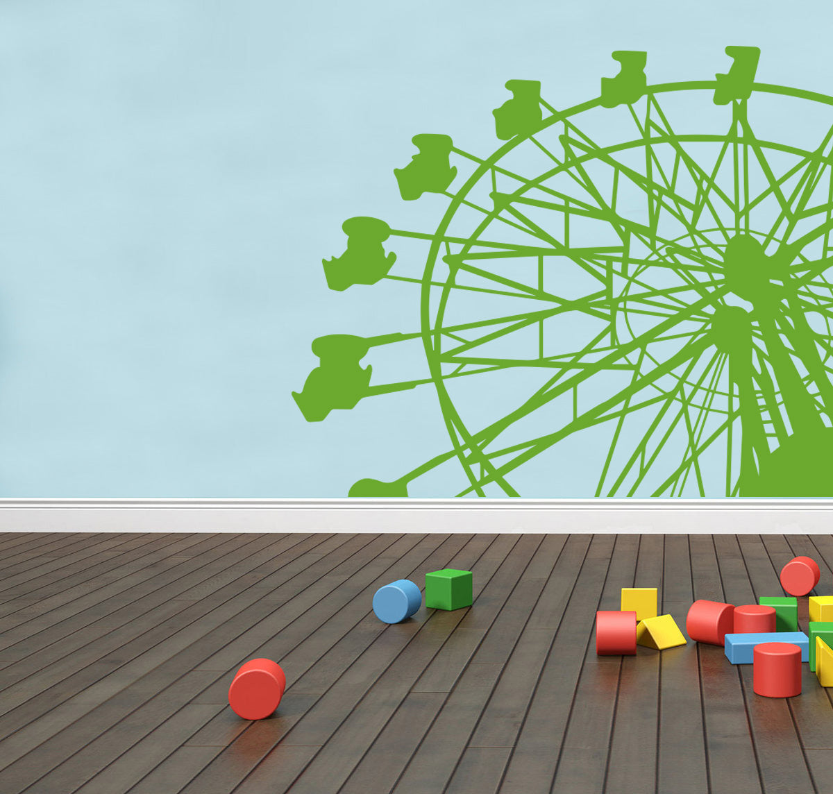 Ferris Wheel Wall Sticker Decal Stencil Silhouette ST271