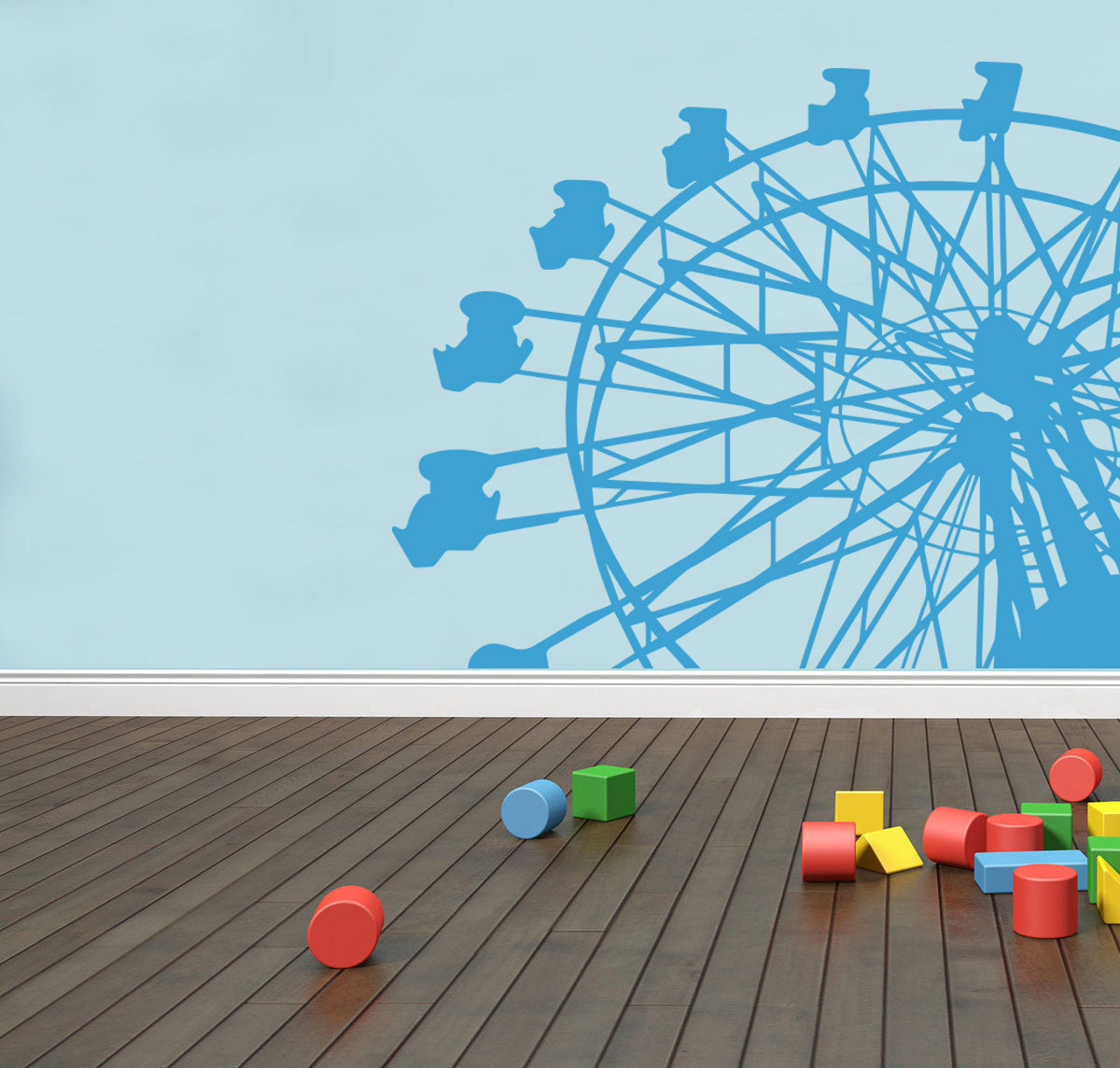 Ferris Wheel Wall Sticker Decal Stencil Silhouette ST271