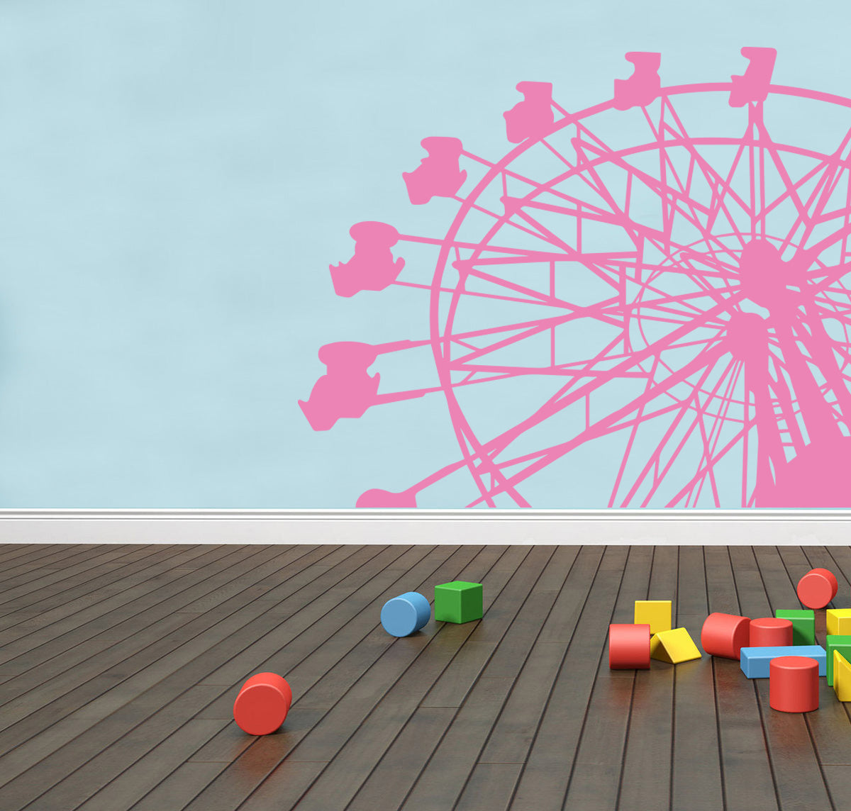 Ferris Wheel Wall Sticker Decal Stencil Silhouette ST271