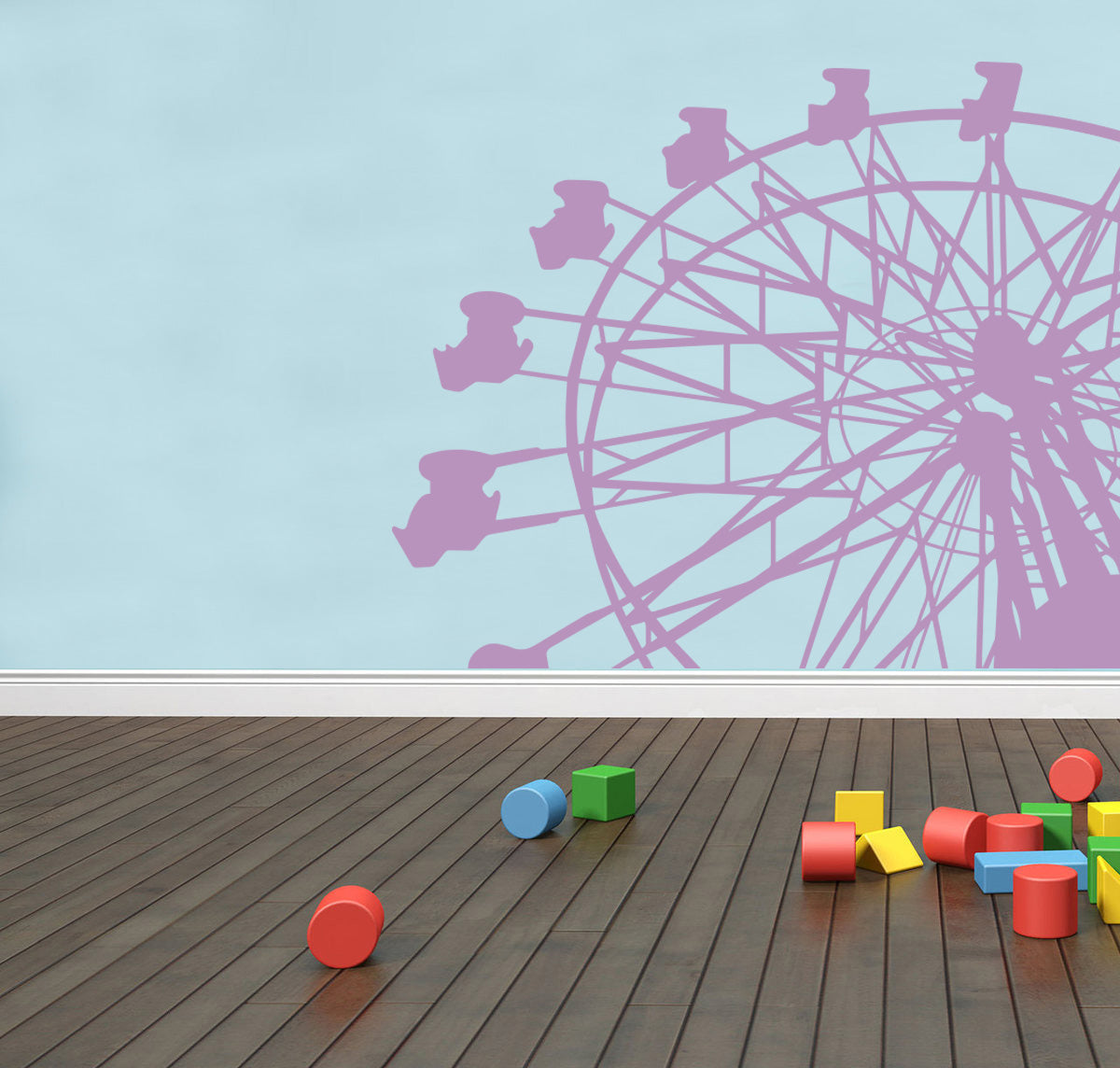 Ferris Wheel Wall Sticker Decal Stencil Silhouette ST271