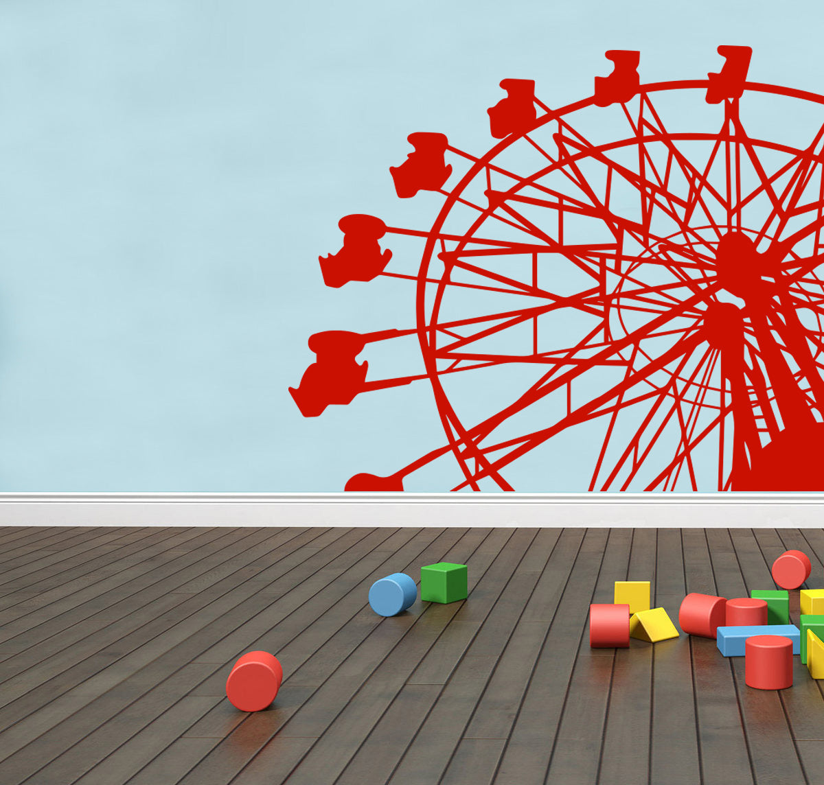 Ferris Wheel Wall Sticker Decal Stencil Silhouette ST271