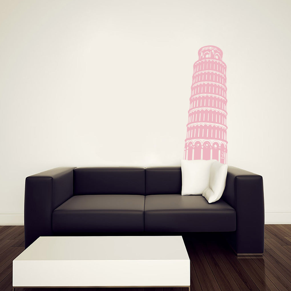 Italy Tower Wall Sticker Decal Stencil Silhouette ST272
