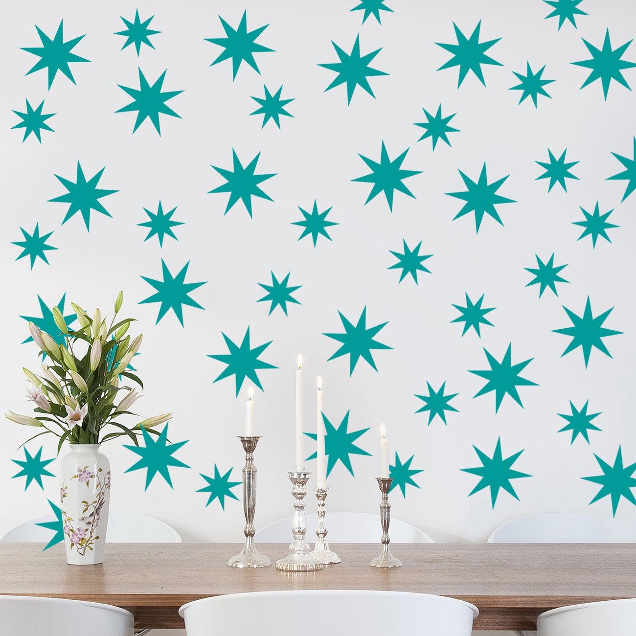 Sun Stars Wall Sticker Decal Stencil Silhouette ST276