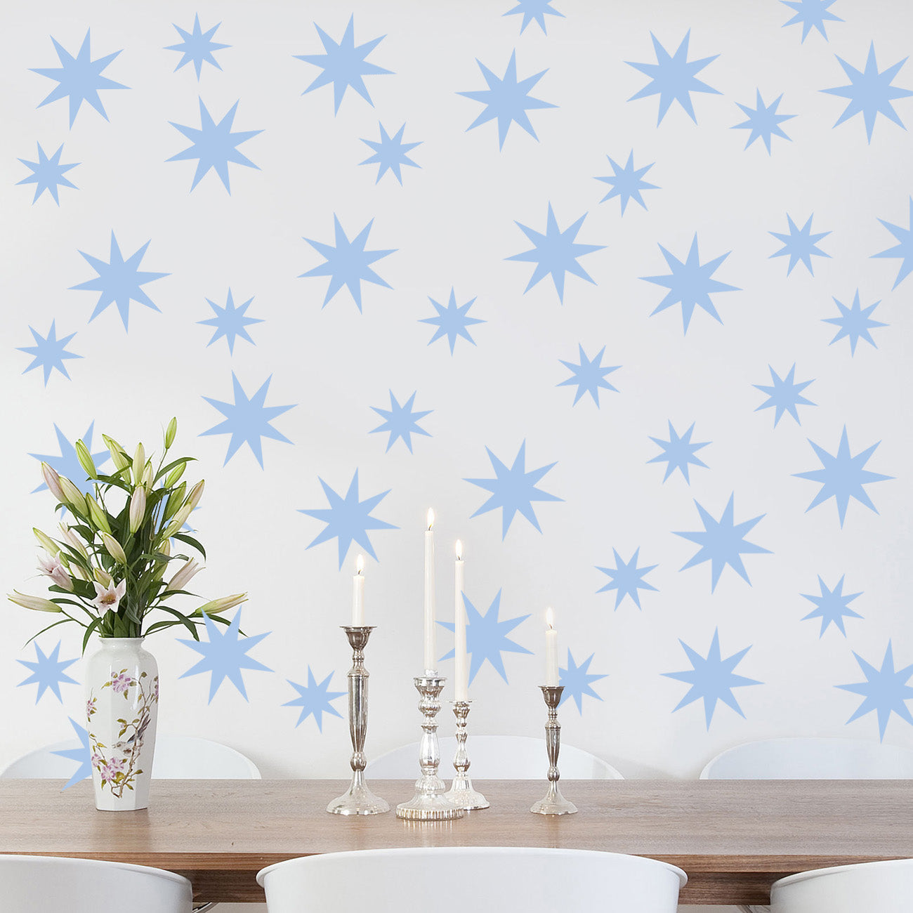 Sun Stars Wall Sticker Decal Stencil Silhouette ST276