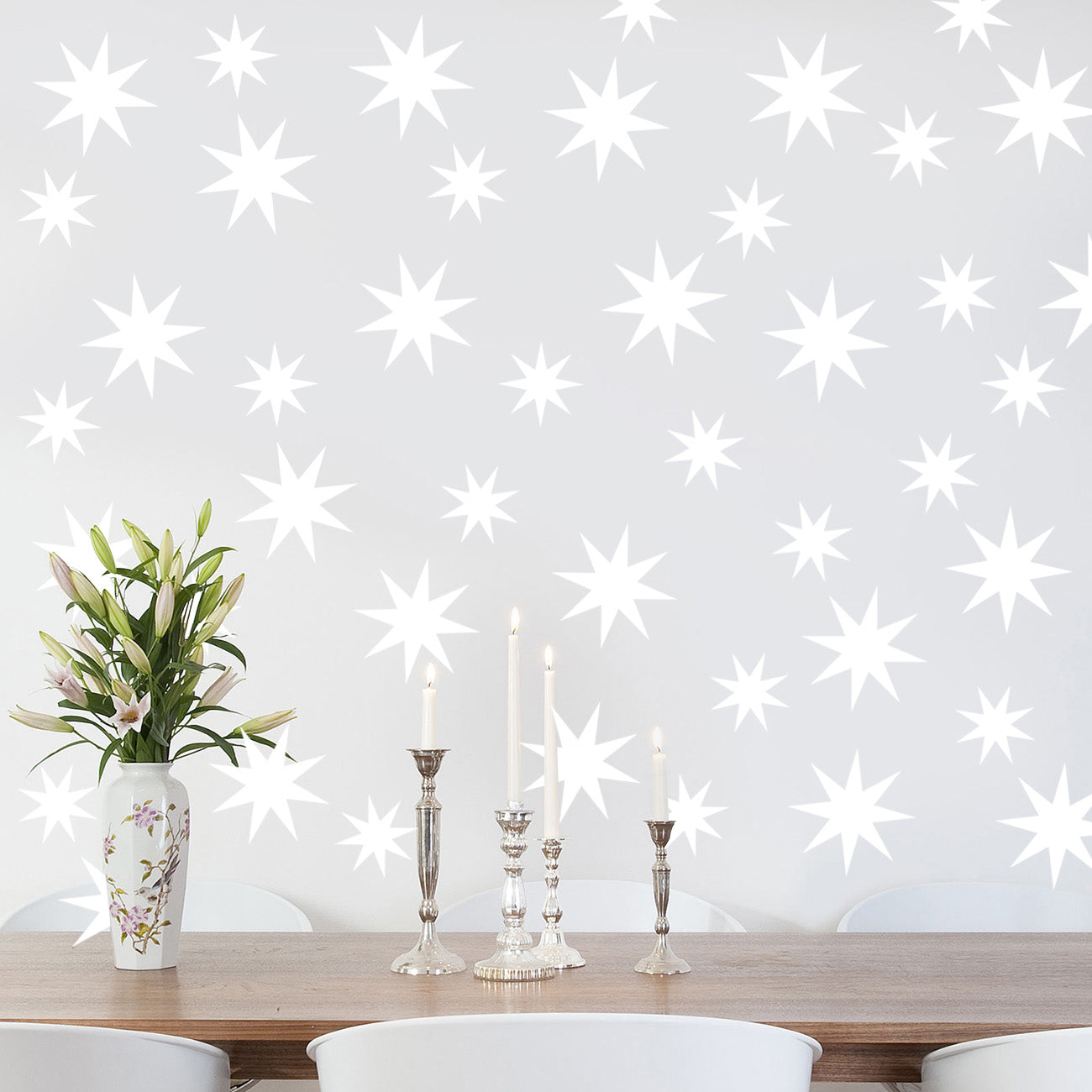 Sun Stars Wall Sticker Decal Stencil Silhouette ST276