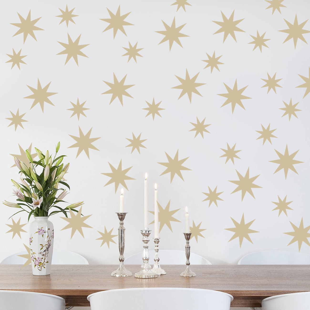 Sun Stars Wall Sticker Decal Stencil Silhouette ST276